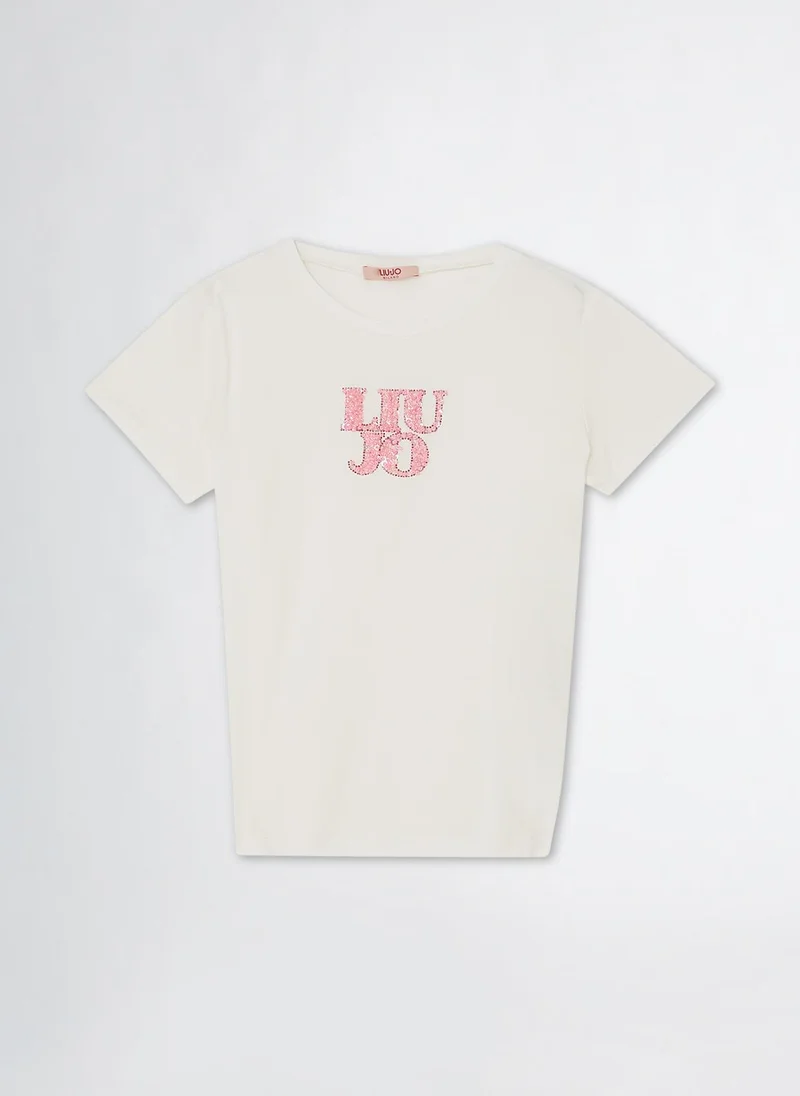 Liu Jo T-shirt with logo and sequins