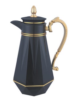 غزال ترمس شاي/قهوة سعة 0.8 لتر أسود/ذهبي  - Image 1