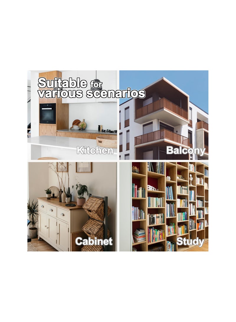 Excefore L Bracket, Heavy Duty Corner Brace, 10 Pack 4" Metal Shelf Bracket Angle Bracket for Shelves, Black L Brackets for Wood - Image 5