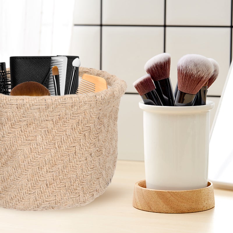 Household Woven Storage Basket Multipurpose Storage Basket Sundries Organizer - Image 3