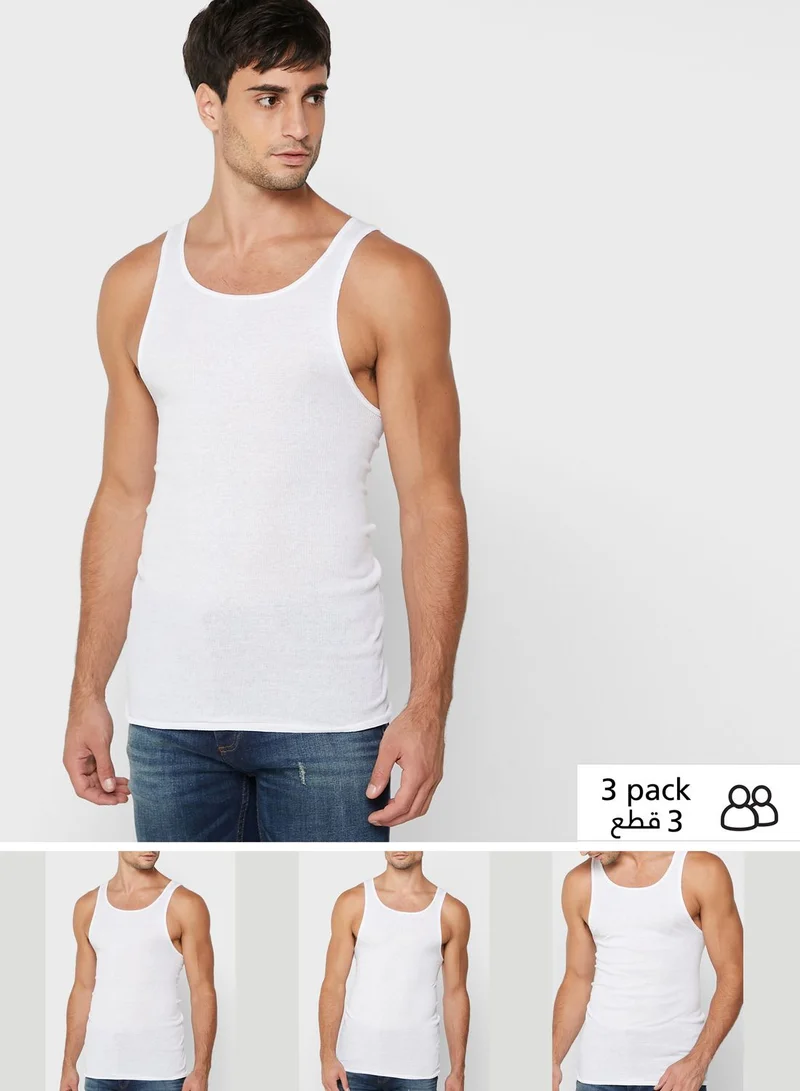 Hanes 3 Pack Essential Vest