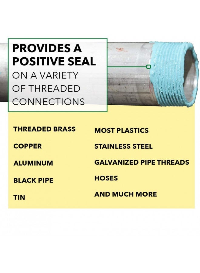 Generic Gasoila - Ge04 E-Seal Pipe Thread Sealant With Ptfe Paste, Non-Hardening, -100 To 600 Degree F, 1/4 Pint Brush  - Image 1