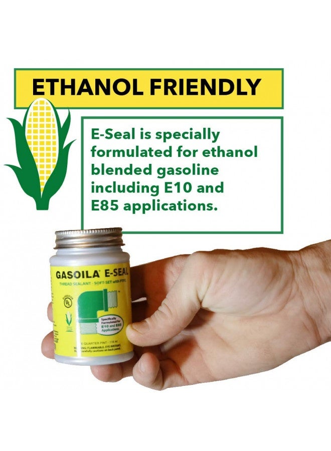 Generic Gasoila - Ge04 E-Seal Pipe Thread Sealant With Ptfe Paste, Non-Hardening, -100 To 600 Degree F, 1/4 Pint Brush  - Image 5