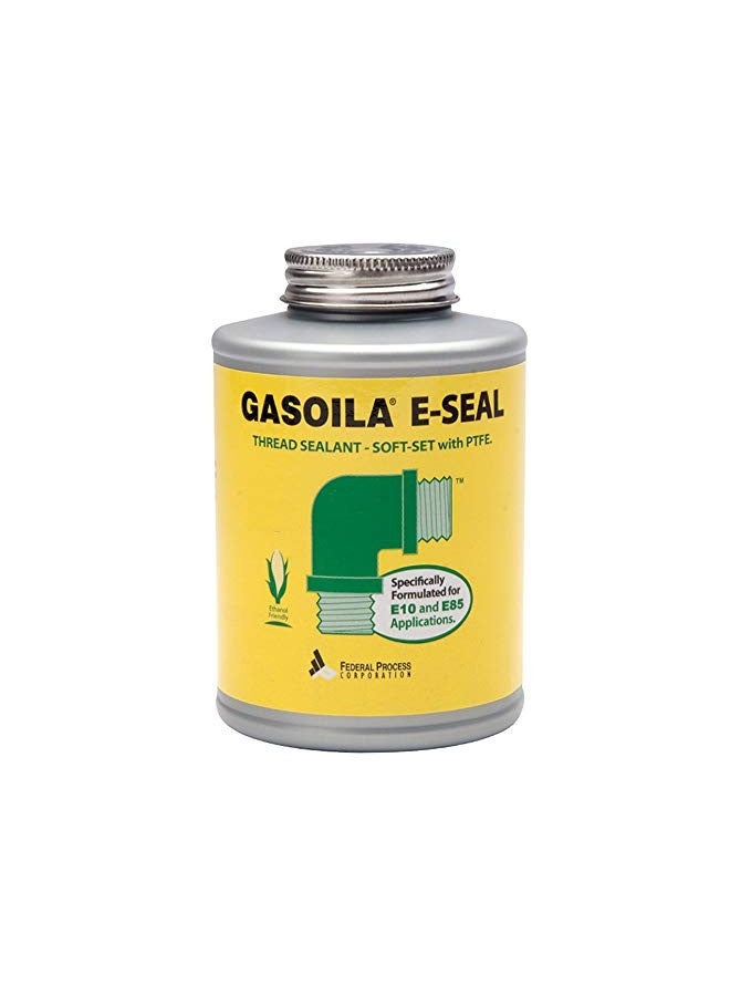 Generic Gasoila - Ge04 E-Seal Pipe Thread Sealant With Ptfe Paste, Non-Hardening, -100 To 600 Degree F, 1/4 Pint Brush  - Image 3