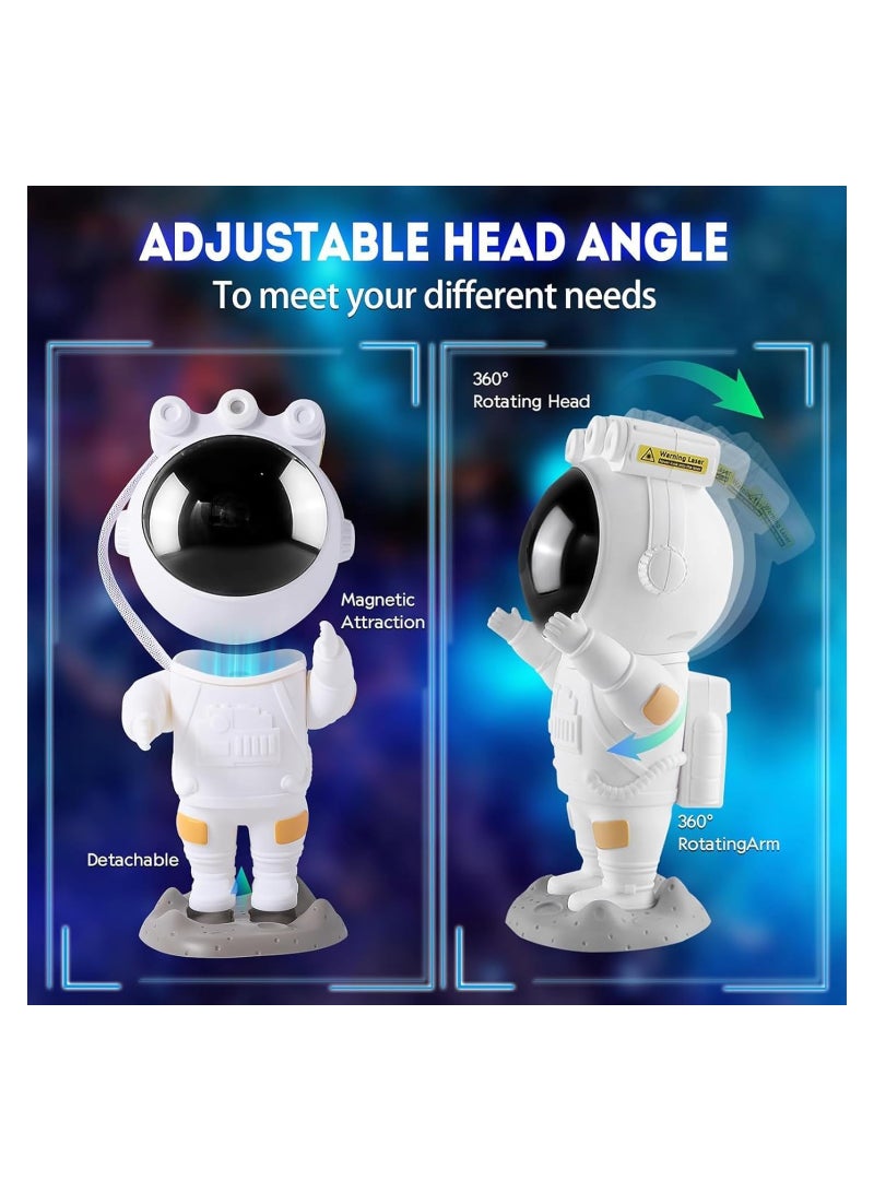 Astronaut Galaxy Star Projector Starry Night Light Projector with Nebula,Timer and Remote Control, Bedroom and Ceiling, Gifts for Children and Adults, Acrylonitrile Butadiene Styrene, White - Image 4