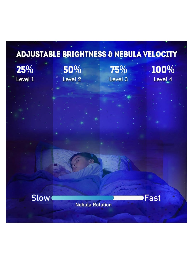 Astronaut Galaxy Star Projector Starry Night Light Projector with Nebula,Timer and Remote Control, Bedroom and Ceiling, Gifts for Children and Adults, Acrylonitrile Butadiene Styrene, White - Image 3
