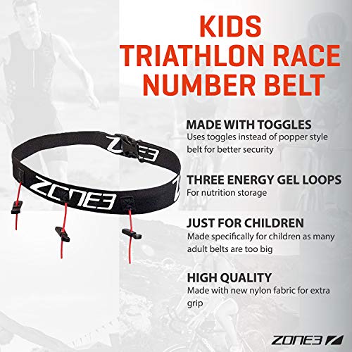 Zone3 Kids Triathlon Race Number Belt - Image 3