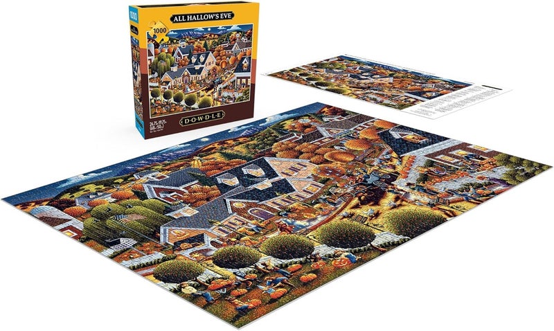 Buffalo Games – Dowdle - All Hallow's Eve- 1000 Piece Halloween Jigsaw Puzzle - Festive Puzzle for Adults Fall Artwork and Hours of Relaxing Fun - Finished Size 26.75 x 19.75 - Image 4