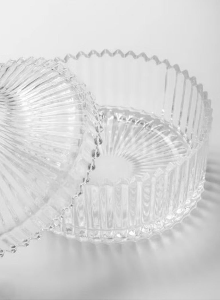 تمرية زجاج بغطاء زجاج شفاف 2قطع - Image 3