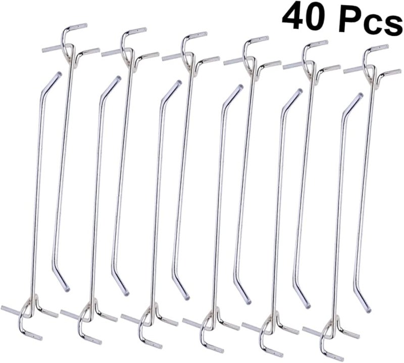 20X3 2 سم 40 قطعة خطافات أبواب الحمام بدون حفر لتخزين المناشف والملابس - Image 5