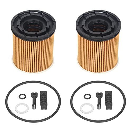 ZONFANT 2 Pcs Engine Oil Filter Compatible With Hyundai KIA Vehicle Accent Elantra Kona Santa Fe Tucson Venue 1.6L 2020-2023, Rio K5 Sorento 1.6L 2020-2023, Replace#26350-2M000 - Image 1