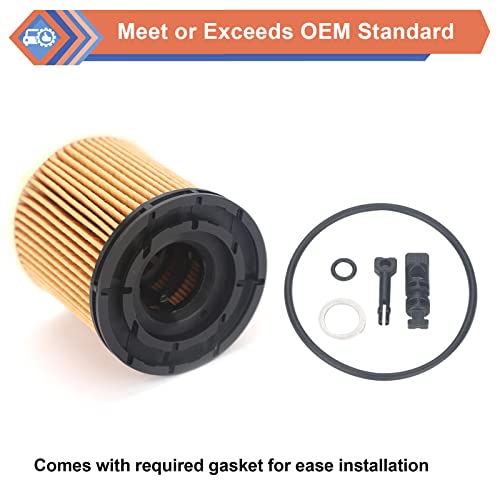 ZONFANT 2 Pcs Engine Oil Filter Compatible With Hyundai KIA Vehicle Accent Elantra Kona Santa Fe Tucson Venue 1.6L 2020-2023, Rio K5 Sorento 1.6L 2020-2023, Replace#26350-2M000 - Image 4