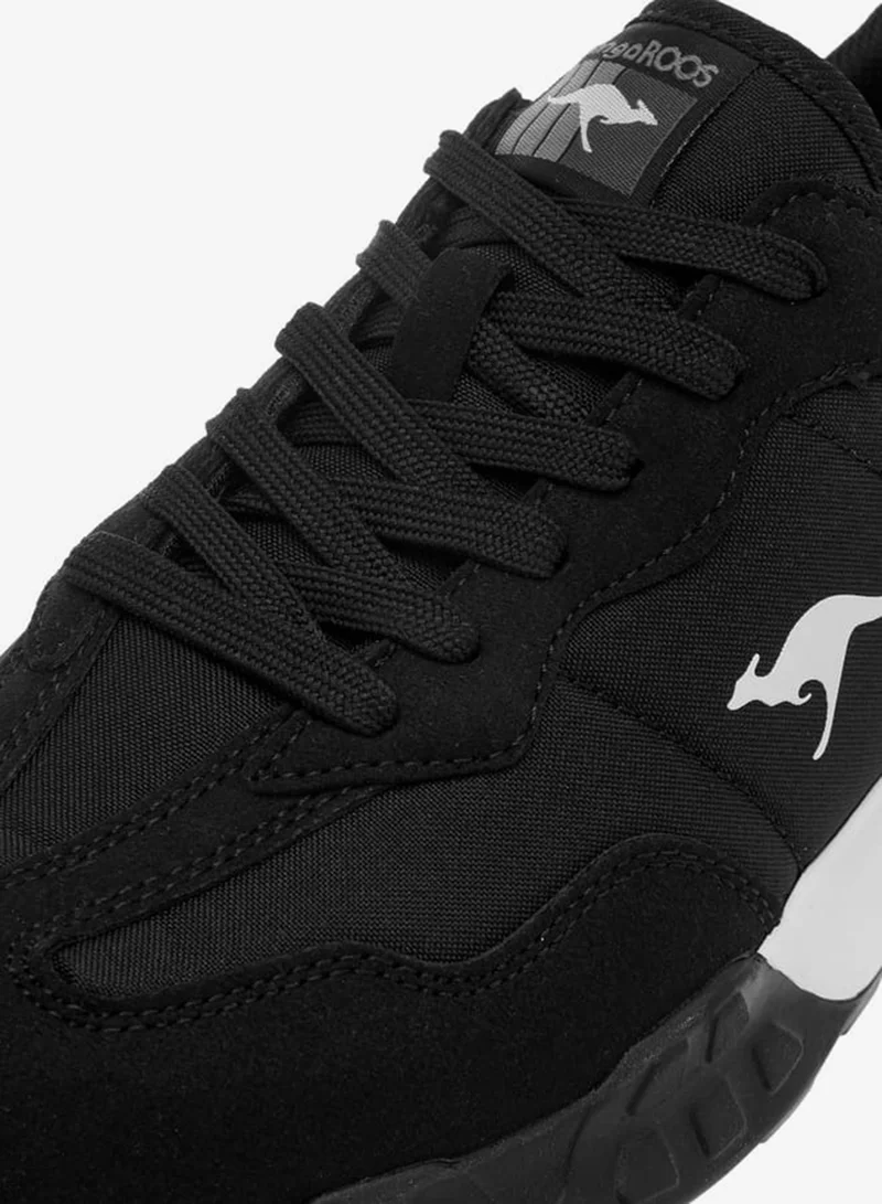 kangaROOS BLACK Women's Textured Sports Shoes With Lace-Up Closure for Women | Best Price UAE