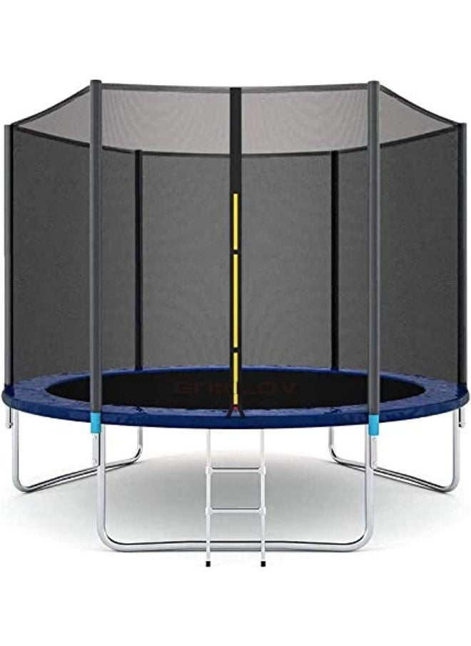 Rainbow Toys RBW TOYS Trampoline, Kids Trampoline Fitness Exercise Equipment Outdoor Garden Jump Bed Trampoline With Safety Enclosure (10 FT)  - Image 1