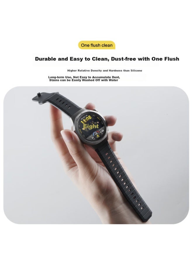 watchbond Watchband For Huawei Watch Gt5pro Titanium Space Edition Fkm Fluororubber Sports Wristband Gt5/4/3/pro Men's Buds Advanced Extraordinary Master - Image 1