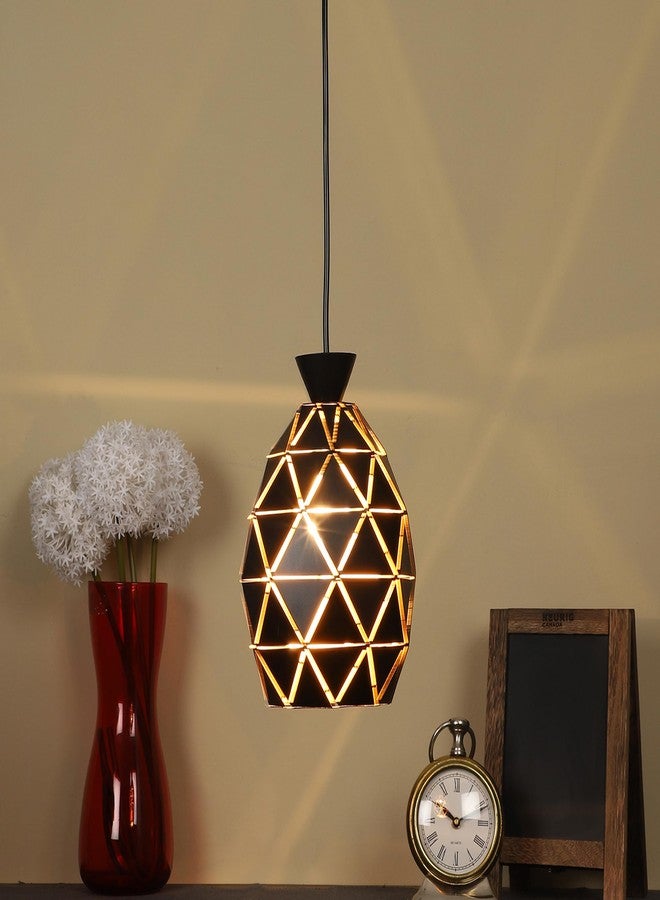 ELIANTE Modern Metal Laser Cut Hanging Pendant Light – Decorative Geometric Ceiling Lamp for Living Room, Dining Area, Bedroom, Kitchen Island Lighting | 3 Years Warranty | Free - LED LAMP - Image 1