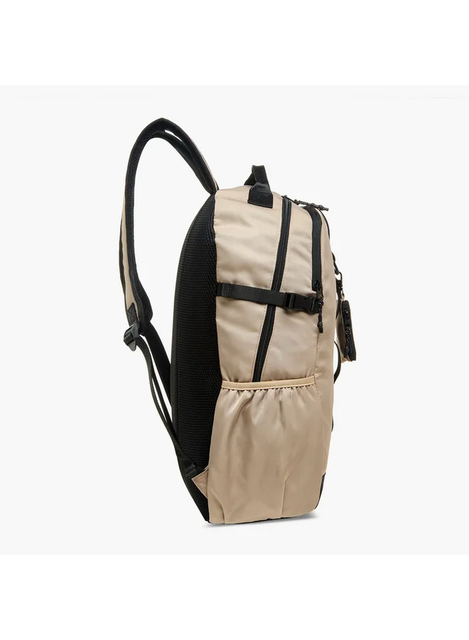 Kappa BEIGE Girls Logo Applique School Backpack with Pouch - 19x30x47 cm  | Best Price UAE