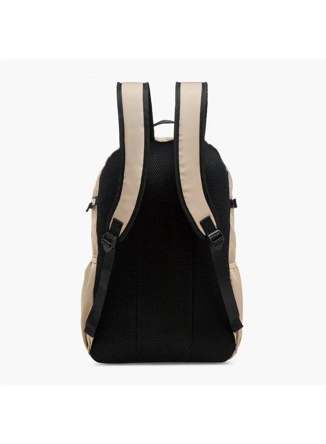 Kappa BEIGE Girls Logo Applique School Backpack with Pouch - 19x30x47 cm  | Best Price UAE
