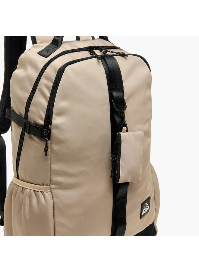 Kappa BEIGE Girls Logo Applique School Backpack with Pouch - 19x30x47 cm  | Best Price UAE