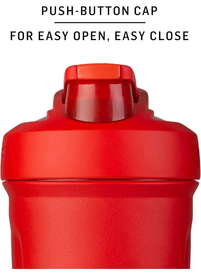 Blender Bottle - Blender Bottle Strada Shaker Cup Insulated Stainless Steel Water with Wire Whisk, 24-Ounce, White - Image 1