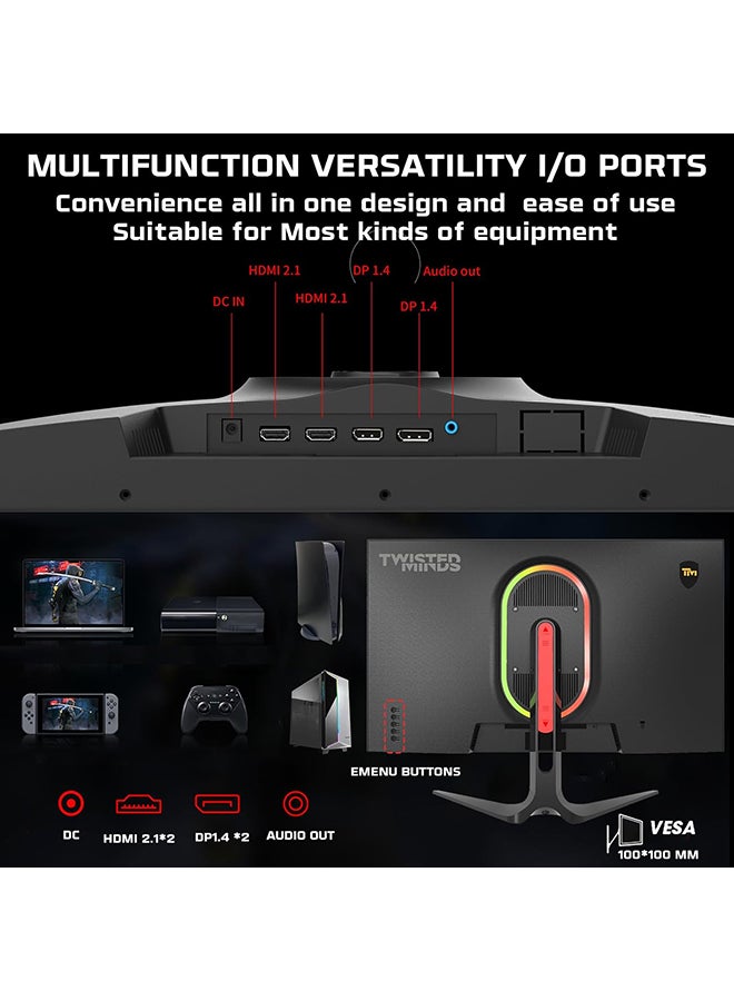 تويستيد مايندز شاشة الألعاب بليز سيريز FLAT 27" QHD - 180HZ 0.5MS Fast IPS HDMI 2.1 - Image 5