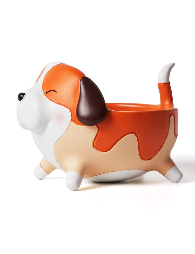 SEINHIJO Candy Dish Plate Nuts Bowl Animal Figurine Sculpture Dog Statue Arts Polyresin 67inch