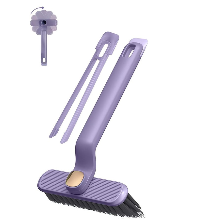 ZMOXY Multi-Function Bathroom Plastic Cleaning Brush,Tiles Cleaning Brush,Hard Bristle Rotating Crevice Gap Cleaning Brushes for Bathroom,Floor Cleaner Brush(Multi Colour) - Image 1