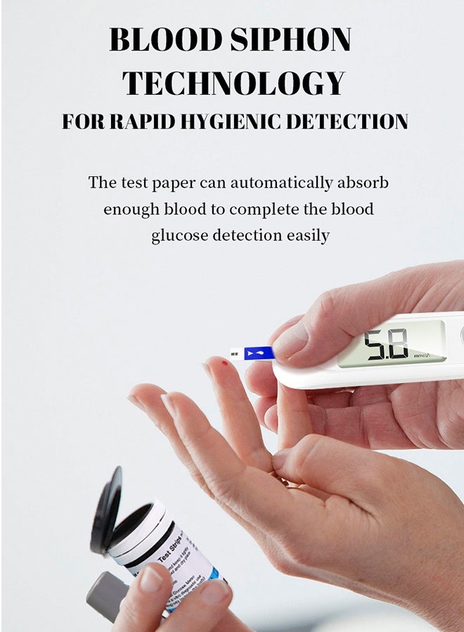 JS Blood Glucose Monitoring System with 50 Test Strips and Lancets - Image 5