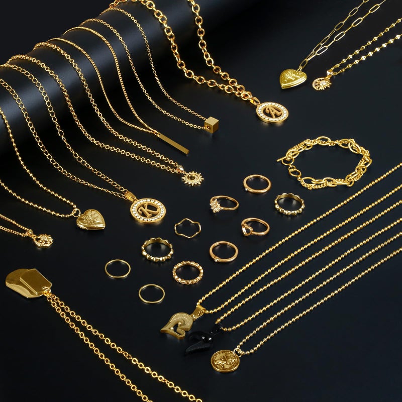 Ecoofor Gold Necklace Chains for Jewelry Making, 95.1 Feet 12 Rolls Jewelry Chains for DIY Necklace Bracelet Jewelry Making with Jump Rings/Lobster Clasps/Connectors - Image 5