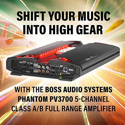 BOSS Audio Systems PV3700 5 Channel Car Stereo Amplifier – 3700 High Output, 5 Channel, 2/4 Ohm Stable, Low/High Level Inputs, High/Low Pass Crossover, Full Range, Bridgeable, for Subwoofer - Image 4