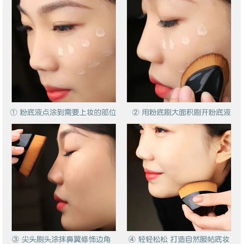 No. 55 Magic Foundation Brush Makeup Brush Loose Powder Brush Non-Eating Powder Liquid Foundation Brush Large Concealer Brush Beauty Tool - Image 5