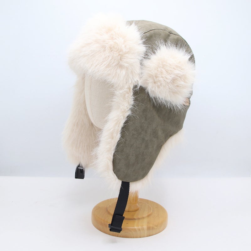 Plush Trapper Hat Unisex Winter Western Sichuan Travel Warm Hat Faux Fur - Image 1