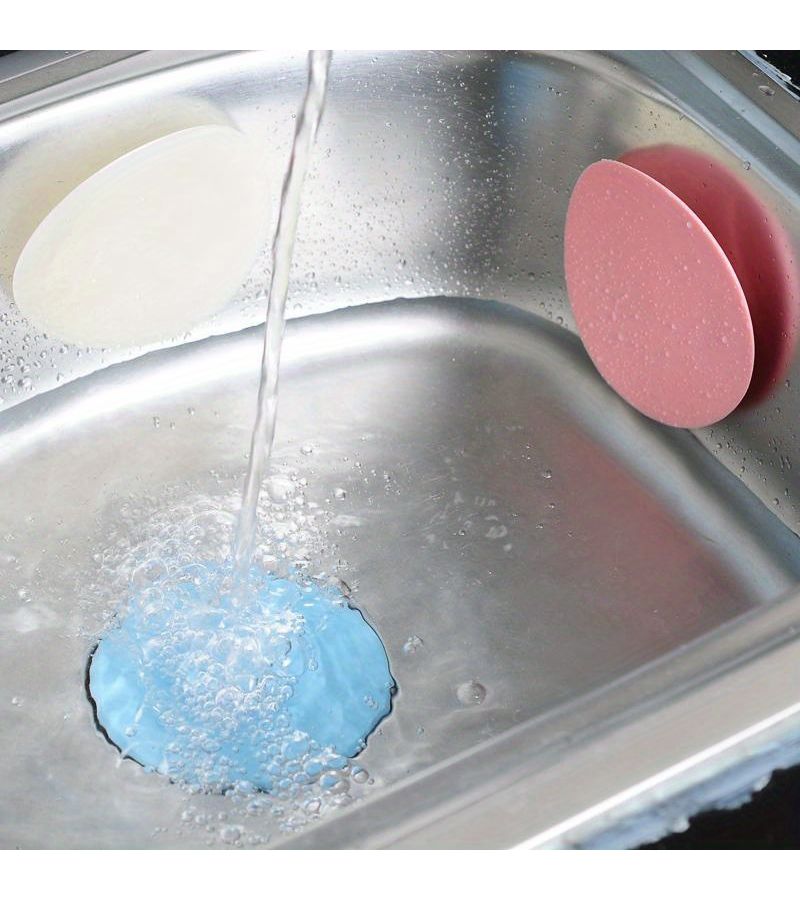 Pink Sink Stopper Multi Purpose Kitchen Plug for Bathtub Floor Drain Hole - Image 3