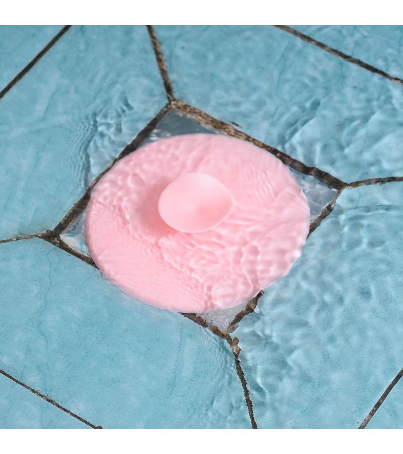 Pink Sink Stopper Multi Purpose Kitchen Plug for Bathtub Floor Drain Hole - Image 1