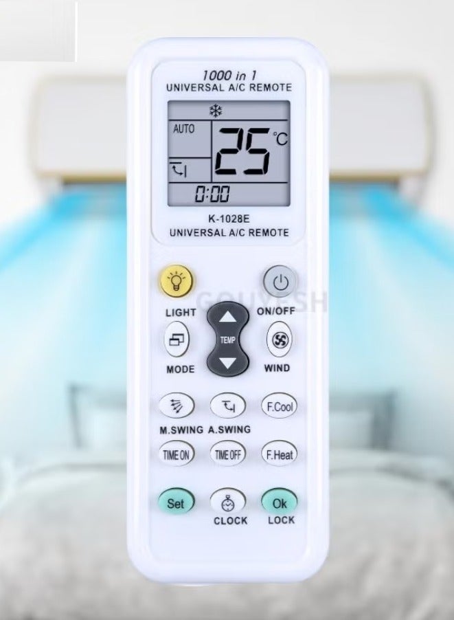 ELTRAZONE Universal 1000 in 1 K-1028E Wireless Air Conditioner Remote Control | AC Digital LCD | Compatible with Multiple AC Brands & Models - Image 2