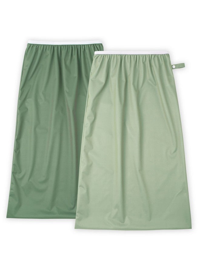 Nora's Nursery Pail Liner for Cloth Diapers - Reusable and Washable - Fits all Standard Diaper Pails - Waterproof Pail Liner with Strap for Diaper Pails, Laundry & Kitchen Garbage Cans (Garden - 2 Pk) - Image 1