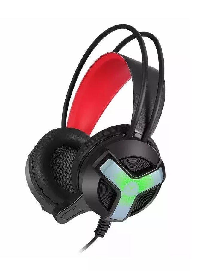 سماعة جيمينج منChiropter - موديل GH31 مانعة للضوضاء بطول 40 مترًا وكابل 2.1 متر و2x 3.5 ملم صوت/ميكروفون + USB أسود - Image 4