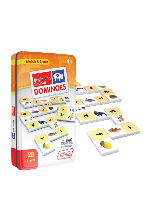 Junior Learning Junior Learning Beginning Sound Dominoes Educational Action Games, Multi (JL492) for 48 months to 96 months  - Image 2