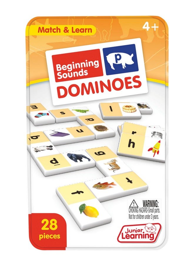 Junior Learning Junior Learning Beginning Sound Dominoes Educational Action Games, Multi (JL492) for 48 months to 96 months  - Image 5