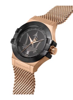 Maserati Potenza Men's Analog Quartz Rose Gold Stainless Steel Mesh Watch R8853108009 - 40mm  - Image 2