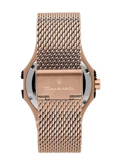 Maserati Potenza Men's Analog Quartz Rose Gold Stainless Steel Mesh Watch R8853108009 - 40mm  - Image 4