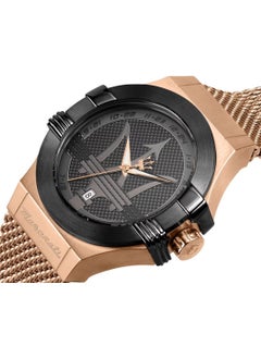 Maserati Potenza Men's Analog Quartz Rose Gold Stainless Steel Mesh Watch R8853108009 - 40mm  - Image 5