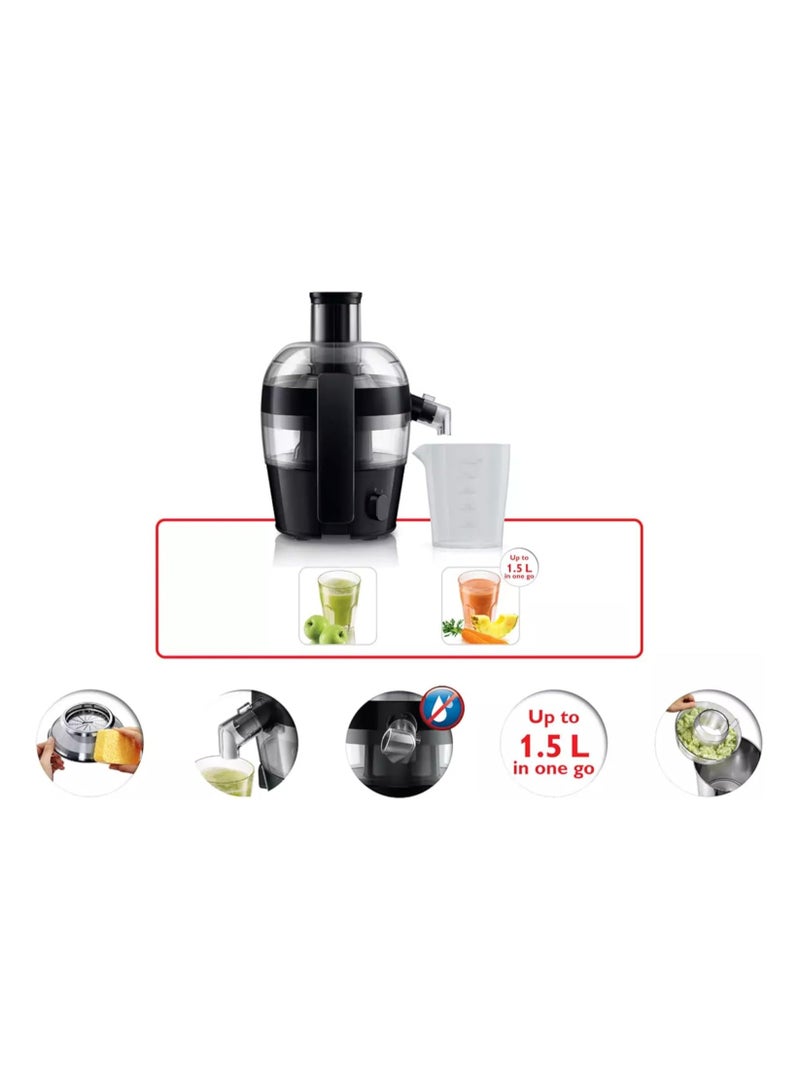 Philips Viva Collection 500W Compact Juicer, 1.5L, Quick Clean, Drip Stop, Dishwasher-Safe, Direct Serve  - Image 4