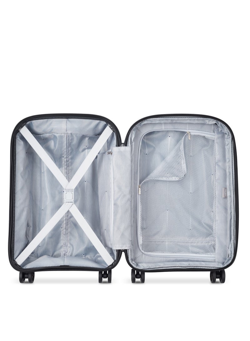DELSEY Paris Belmont+ 55cm Hardcase 4 Double Wheel Expandable Cabin Luggage Trolley Blue - Image 3