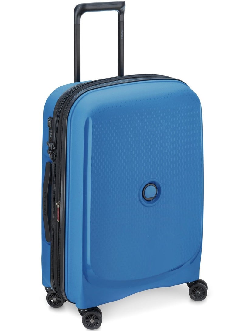 ديلسي _باريس حقيبة ترولي كابينة بلمونت  سم صلبة بعجلات مزدوجة قابلة للتوسيع أزرق - Image 3