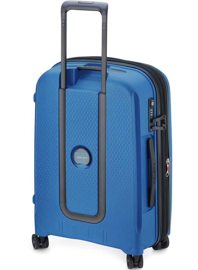 ديلسي _باريس حقيبة ترولي كابينة بلمونت  سم صلبة بعجلات مزدوجة قابلة للتوسيع أزرق - Image 4