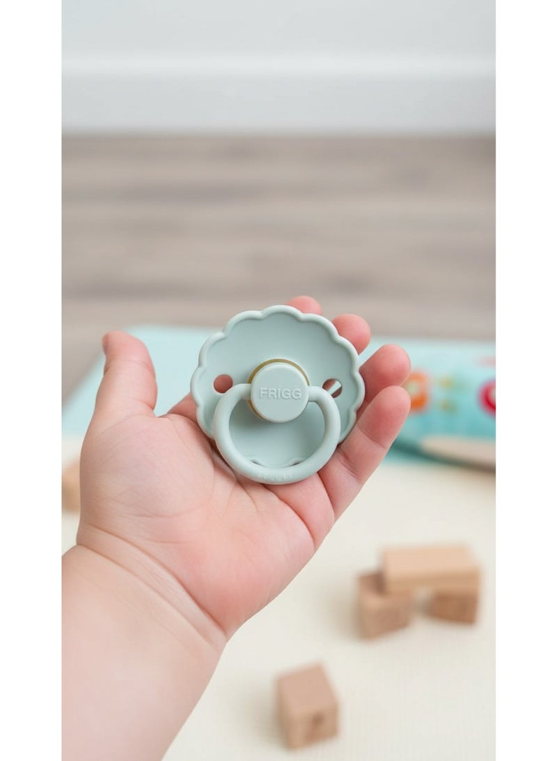 FRIGG Natural Latex Baby Pacifier | Size 1 (0–6 Months) | BPA-Free, Orthodontic Soother | Designed & Made in Denmark - Image 1