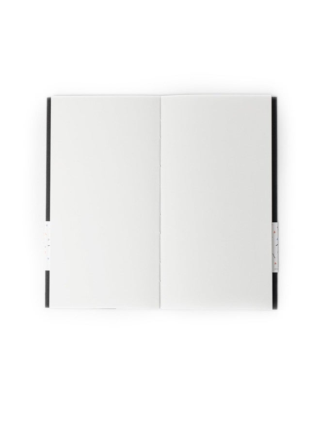 كوما دفتر رسم كوما للسفر | مقاس A5 | 128 صفحة | 130 غرام/م²، لون طبيعي، ورق خالٍ من الأحماض وقابل لإعادة التدوير | عبوة من قطعتين | أسود + رمادي - Image 3