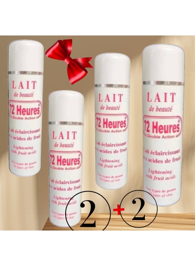 Laite Hebe 72 Body Whitening and Softening Lotion, 4 Original Bottles - Image 1