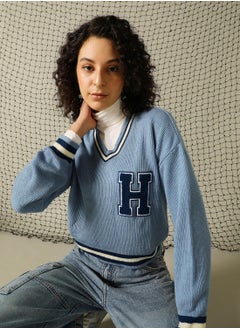 Hubberholme Women's Multicoloured 100% Acrylic Solid Regular Fit Sweater  - Image 1